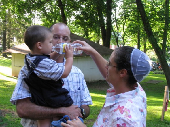 Brian and Sheryl, with youngest, Marshall