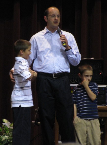 brian-and-sons Brian called up his two boys and had Bryce help with "Reason Enough"