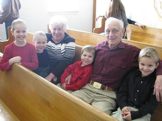 Rod Burkert and Nancy--the Petersheim children's favorite neighbors