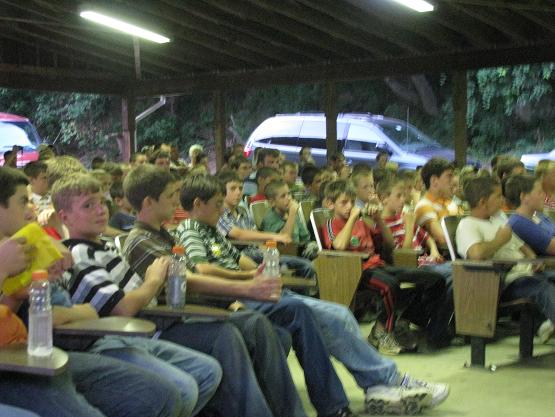 Keystone Boys Camp is held at Promised Land Camp--approximately 150 boys attended.