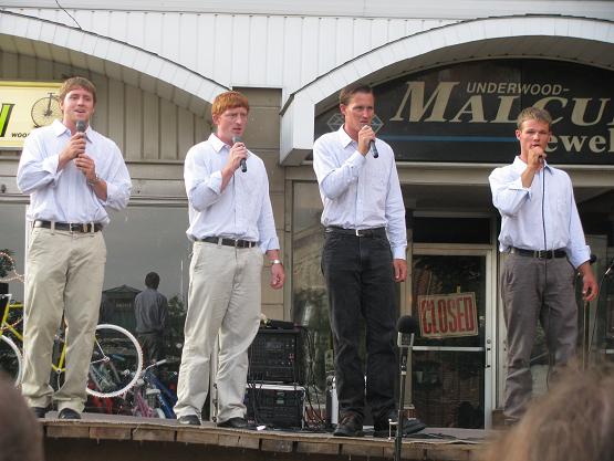 Higher Ground--L to R: Rodney and Jared Heatwole, Joe, and Timmy (last names na)