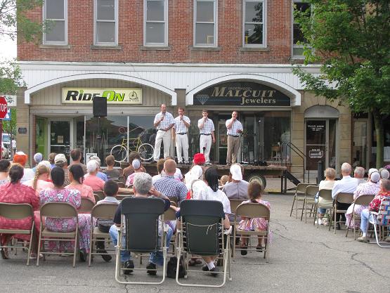 Garment of Praise singing in the square