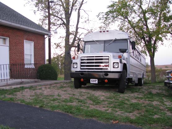 The bus, although looking a little decrepit, did a great job of delivering us to Shanks Church of the Brethren, and returning us home around 1:00 am.