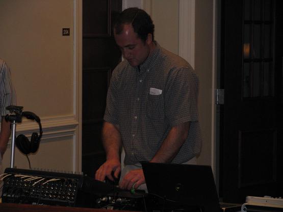 Mr. Dave Nolt--our sound guy for the night, also teaches at Fairview Christian School.