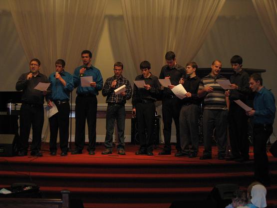 groups-together Special highlight was three quartets singing together at the beginning and ending of the program.