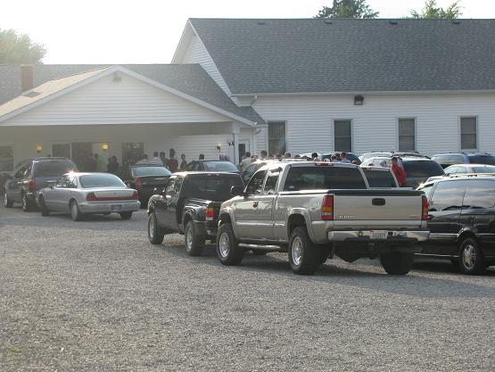 They packed them in; filling the foyer, and overflowing into the fellowship hall where they piped the music into.