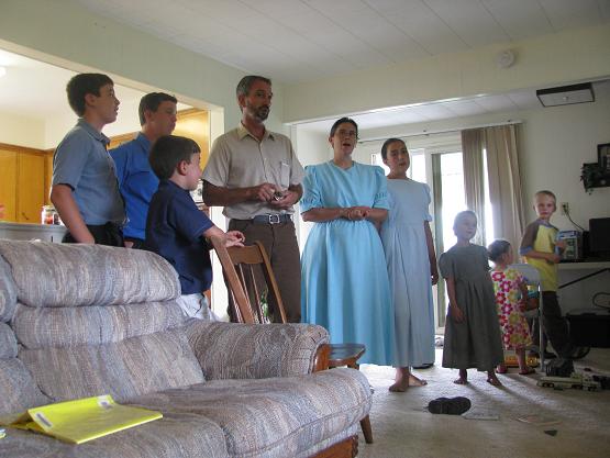 Nate and Rose blessed us with their family singing for us!