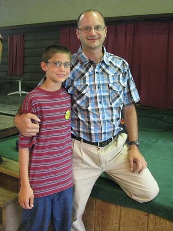 An extra pull for the Garment of Praise this year: Brian's son, Bryce, one of the arrows campers.