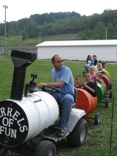 The much-anticipated barrel rides.